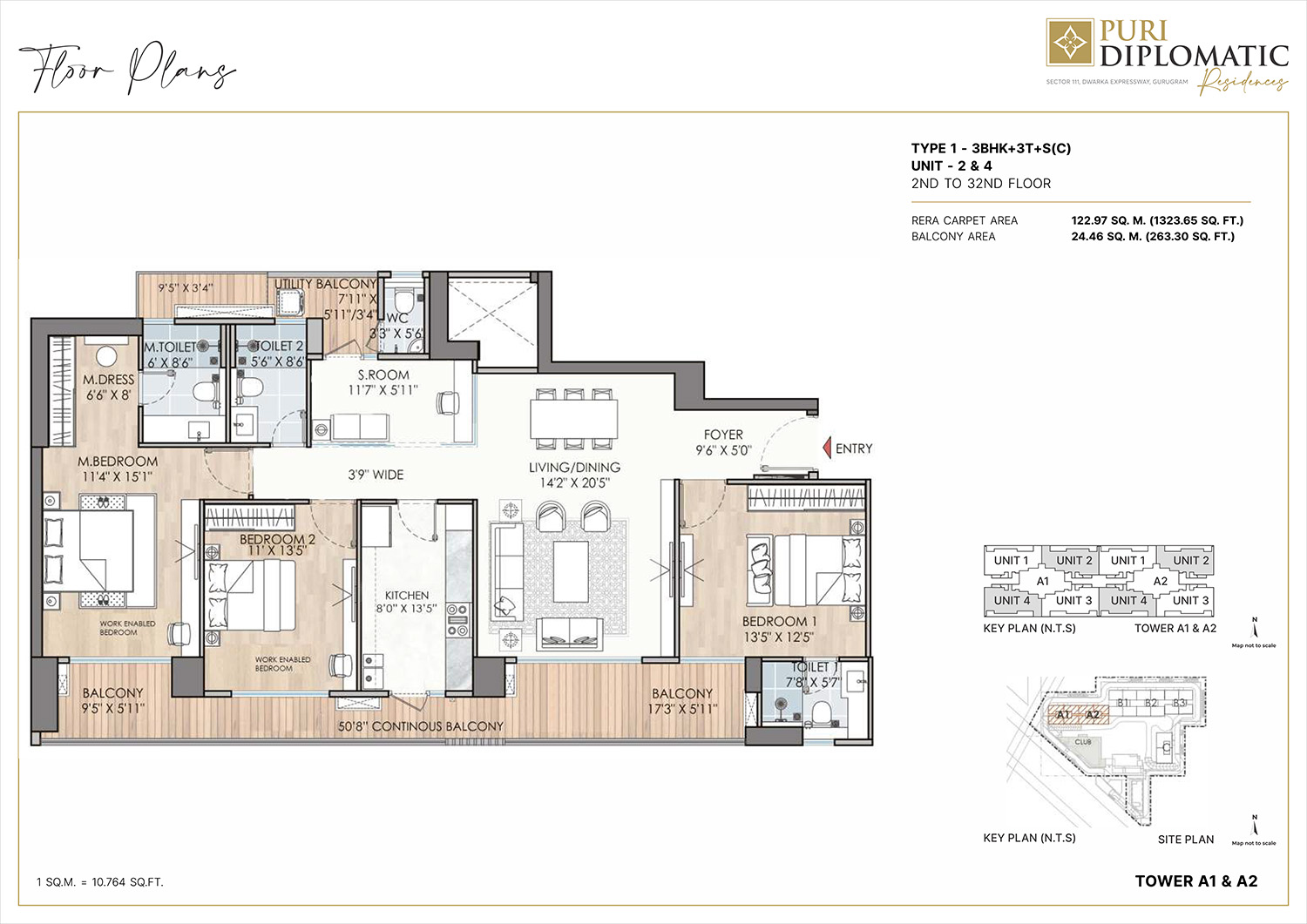 Puri Diplomatic Residences Floor Plan