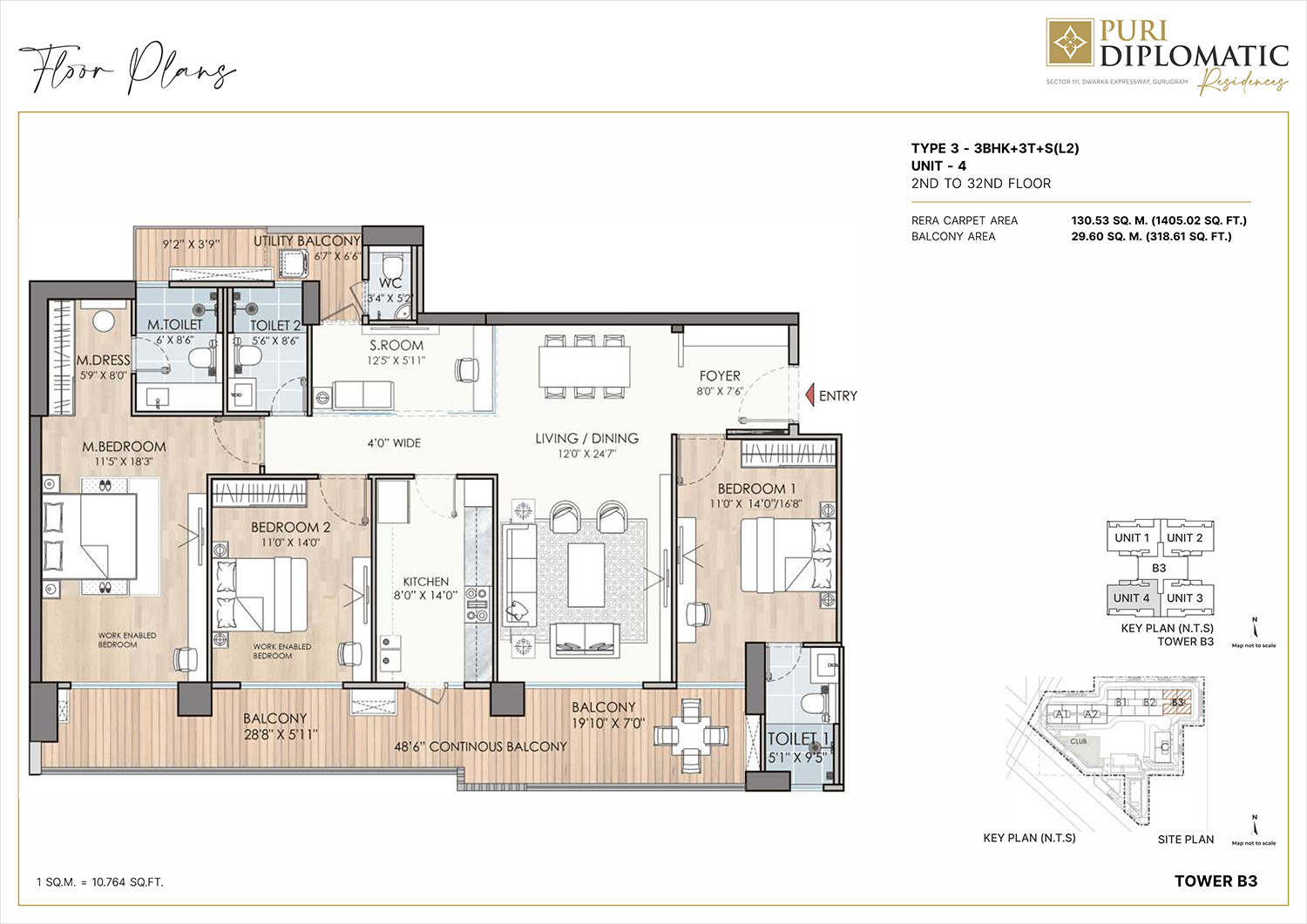 Puri Diplomatic Residences Floor Plan